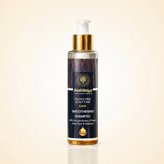 Hair Smoothening Shampoo for Dry & Frizzy Hair | Ayurvedic Herbal Cleanser with Reetha, Shikakai & Amla | Sulfate & Paraben Free | 100ml