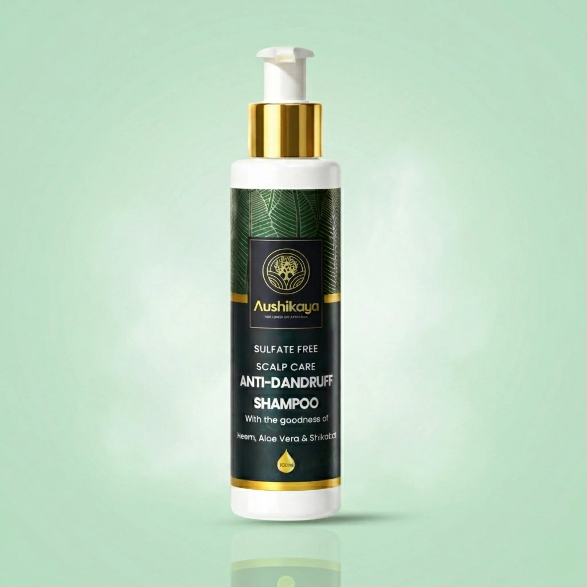 Anti Dandruff Shampoo | Ayurvedic Anti Dandruff with Neem Amla Shikakai Reetha | Natural Herbal Shampoo for Men and Women | 100ml