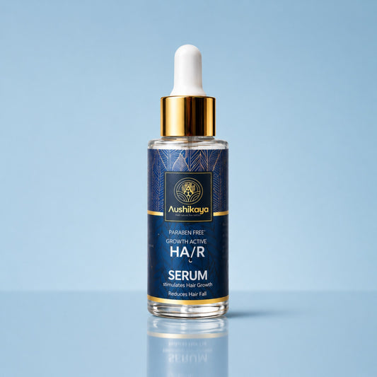 Aushikaya Hair Serum, Reduce Hair Fall & Boost Hair Growth in 14 Days  Powered by Ayurvedic Ingredients like Bhringraj, Amla & Neem  | 50 ml
